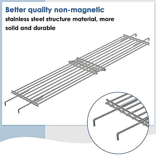 Universal Wind Guard and Warming Rack Set for Griddle 28-36 Inches