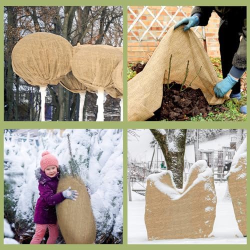 Buryeah 60 Inch x 50 ft Burlap Fabric Roll