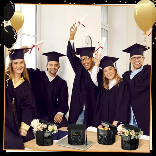 Chunful 3 Pcs Graduation Cap Gift Boxes with Drawer
