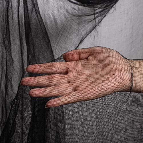 Whaline Halloween Black Creepy Cloth 276x87 Inch Spooky Decoration