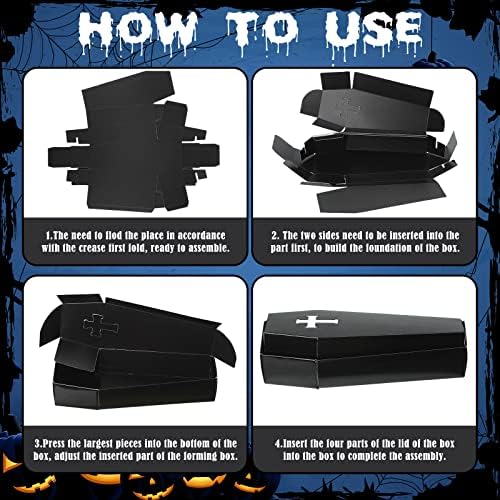 Yinder Halloween Coffin Treat Boxes 24 Pack