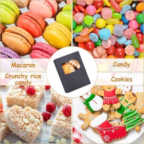 Spakon 30 Pcs Mini Kraft Soap Boxes with Window