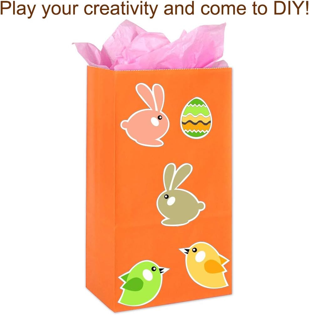 KEYYOOMY 100 Ct Small Kraft Gift Bags