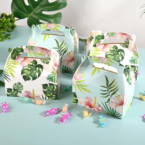 DjinnGlory 36 Pack Tropical Palm Leaf Treat Boxes