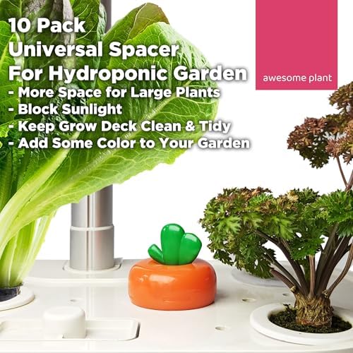 Carrot Spacer Covers for Indoor Hydroponic Systems 10 Pack