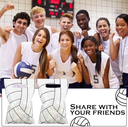 Yeaqee 50 Volleyball Gift Bags with Handle