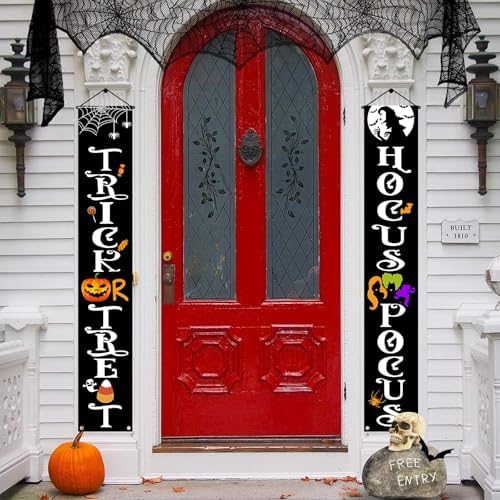 OLANRUN Halloween Banner 70 Inch Reusable Outdoor Decor