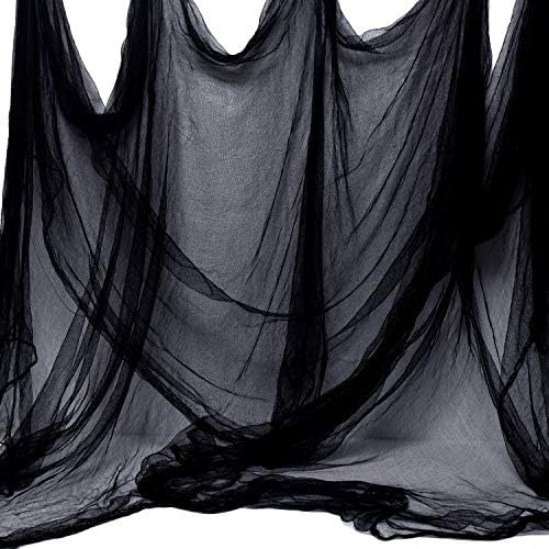 Whaline Halloween Black Creepy Cloth 276x87 Inch Spooky Decoration