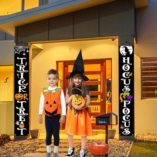 OLANRUN Halloween Banner 70 Inch Reusable Outdoor Decor