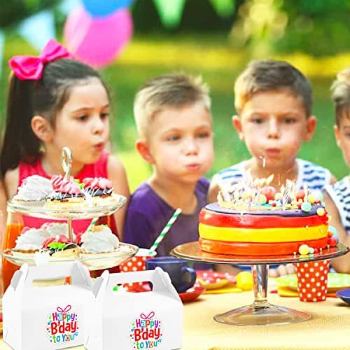 Lainrrew 30 Pcs White Treat Boxes for Parties