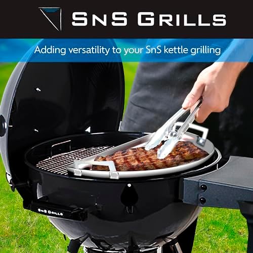 SnS Grills Slow N Sear Mini Drip Pan - 18 Weber Kettle Compatible