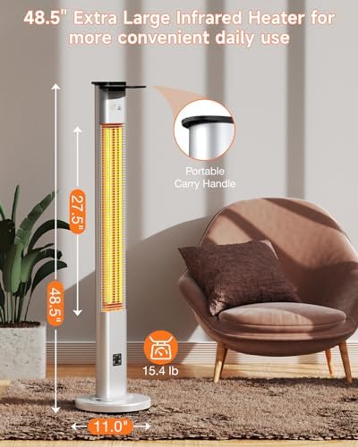 Blessny 485 Outdoor Heater with IP65 Waterproof and 3 Heating Modes