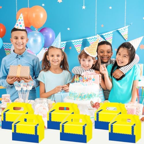 SHONHONG Yellow Cartoon Gift Boxes for Birthday Parties