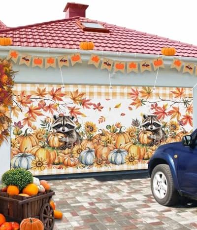 Fall Garage Door Banner 7x8 ft Autumn Decor 1