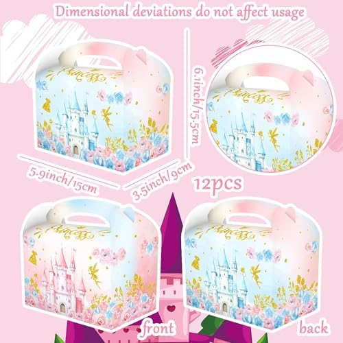 Adios To My 20s Princess Party Favor Boxes 12PCS