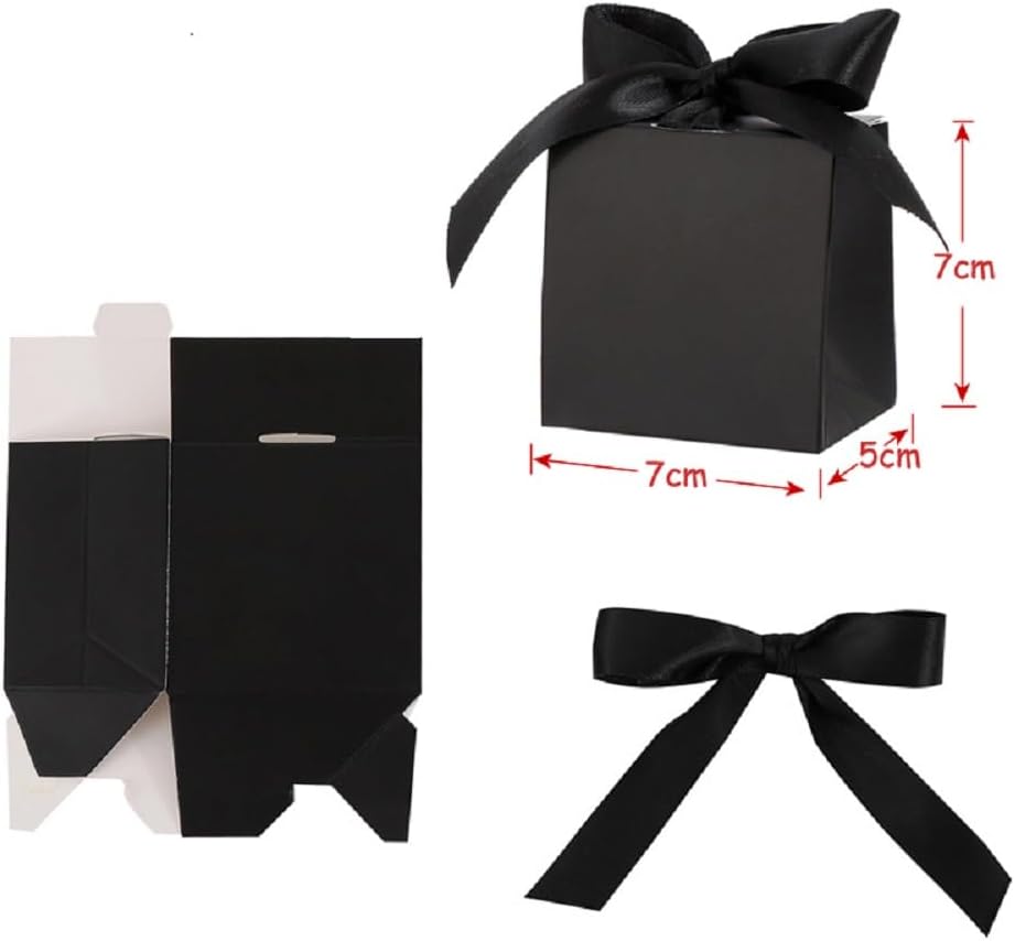 100pcs Gift Boxes with Gold Ribbon and Pearls