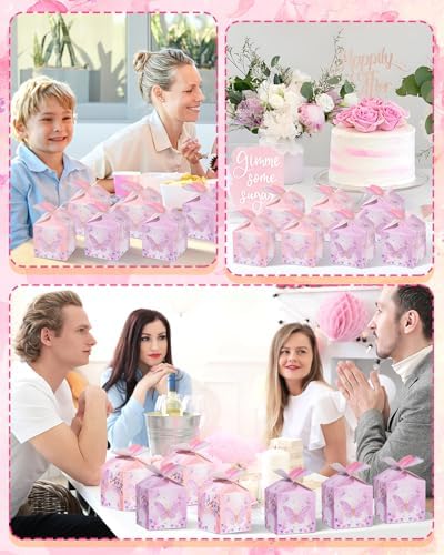 Liobelon 48 Pcs Mini Butterfly Gift Boxes for Parties