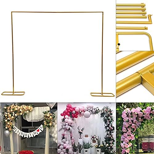 Gold Iron Square Wedding Arch Decor 66ft x 69ft