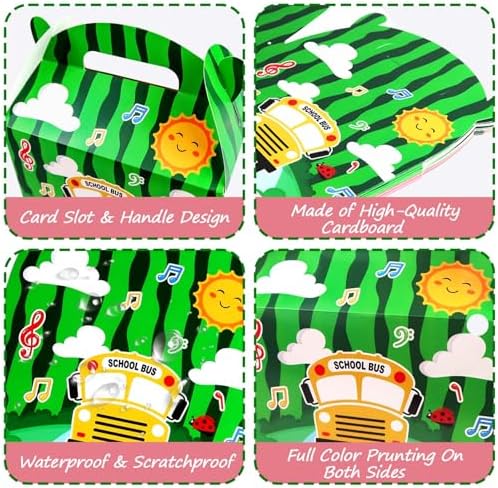 16 Pcs Cartoon School Bus Melon Party Favors