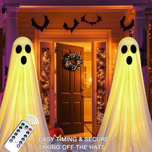VersaCharm Halloween Ghost Decorations 2 Pack
