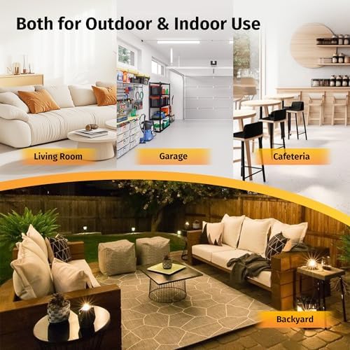EAST OAK 1500W Infrared Patio Heater with 3 Heat Levels and IP55 Waterproof