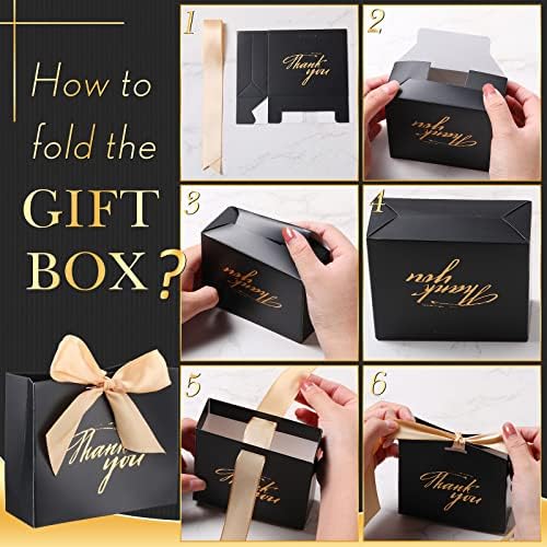 Wesiti 80 Pack Small Thank You Gift Bags with Bow