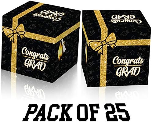 KatchOn Glitter Candy Boxes - Pack of 25 Graduation Party Favors