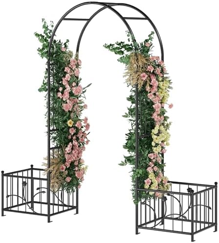 Yitahome Garden Arbor with Planter Boxes
