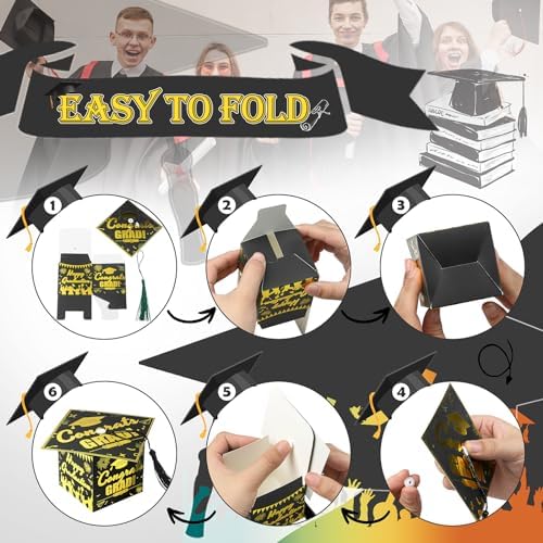 KPOSIYA Graduation Cap Gift Boxes with Tassel 32pcs 1