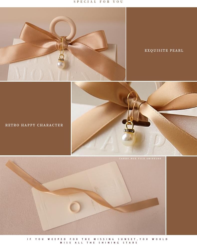 ZJSXINDI 15 Pcs White Gift Boxes with Ribbons