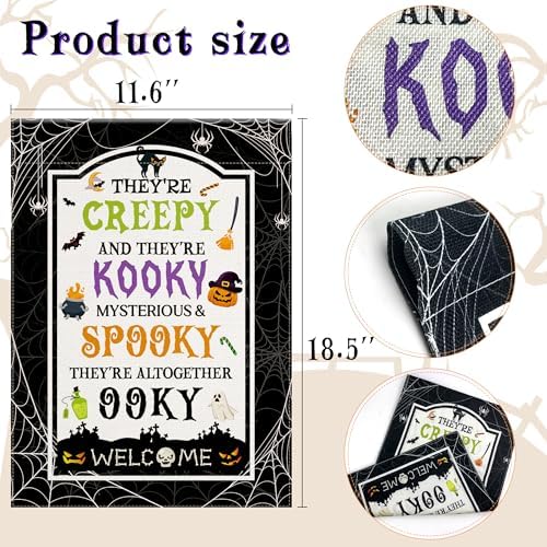 OHOME Halloween Decorations Garden Flag 12x18 Inch