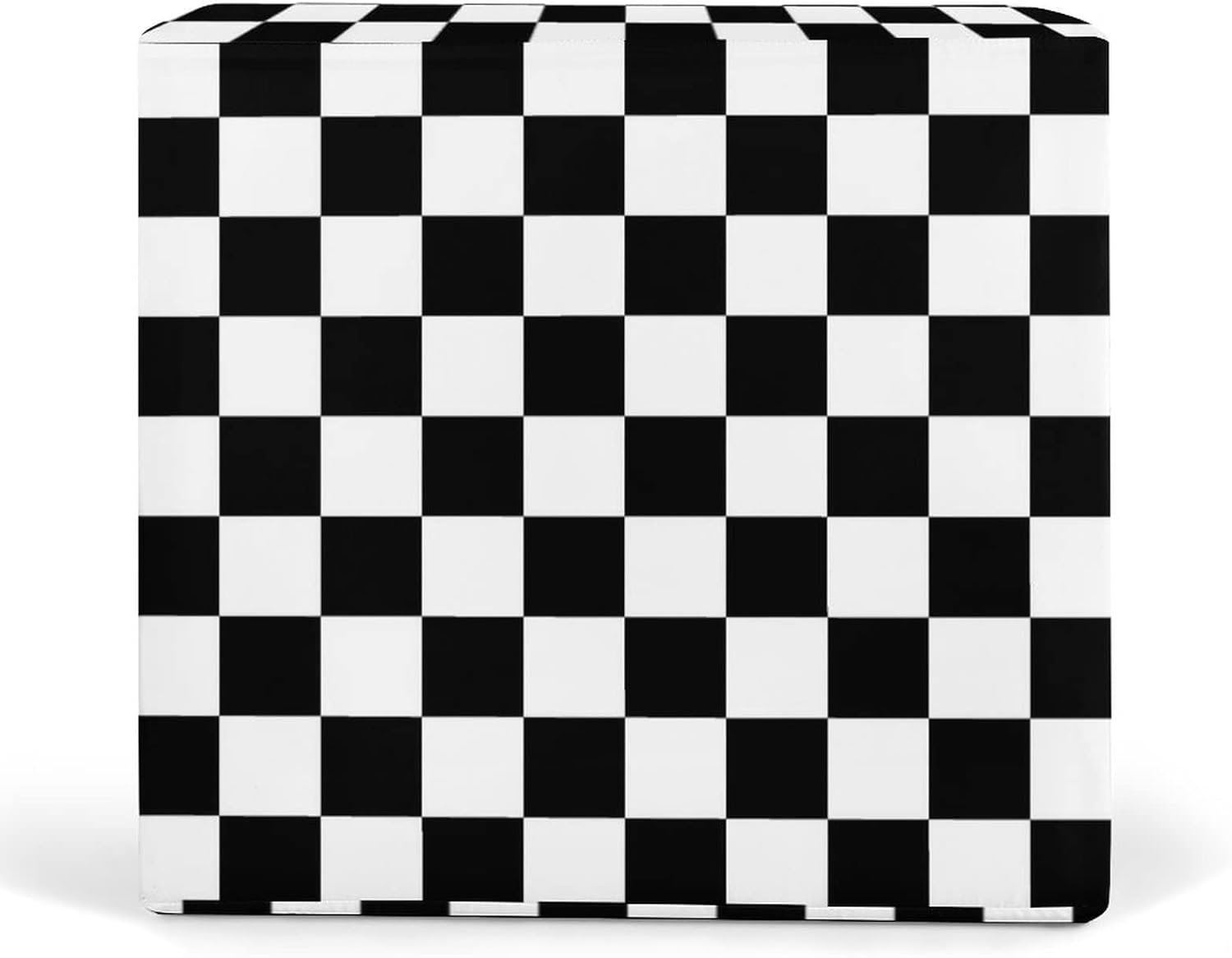 Black White Race Checkered Flag Pattern Seat Cushion Cover Replacement