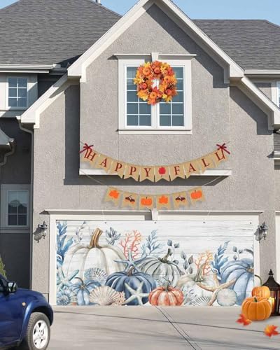 IDOWMAT 7x8ft Garage Door Cover with Grommets