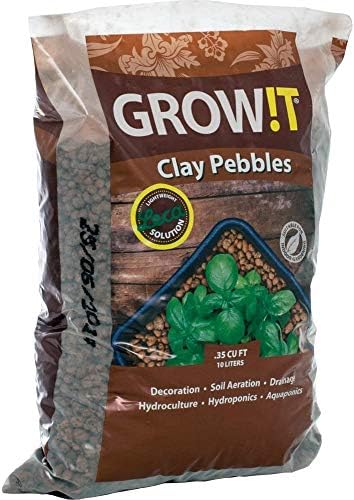 Hydrofarm GROWT Clay Pebbles 10 Liter Bag