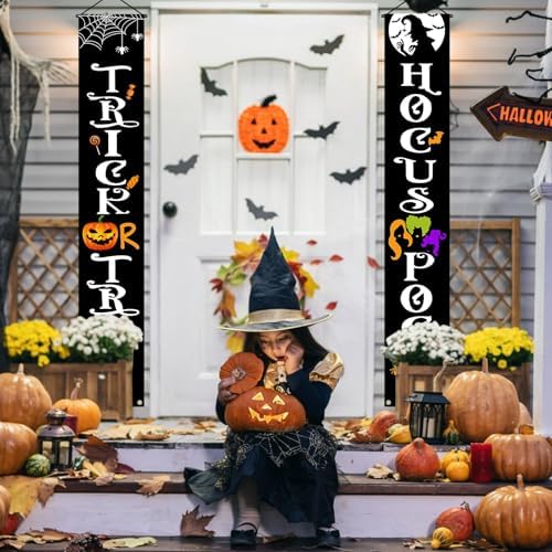 OLANRUN Halloween Banner 70 Inch Reusable Outdoor Decor