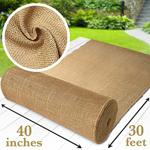 40ft x 30in Burlap Roll for Garden and Decor