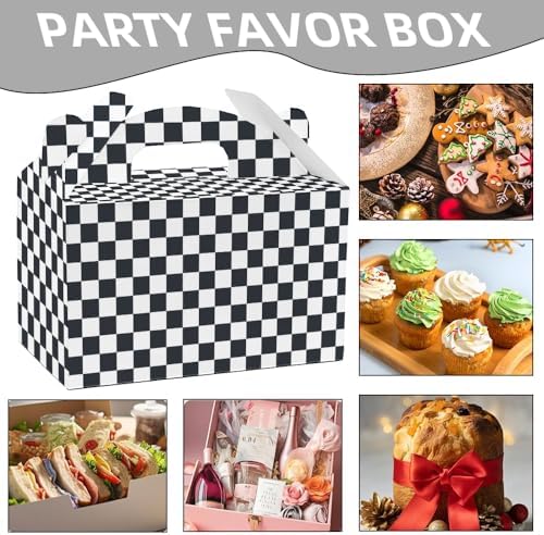 Keioy 16pcs Racing Flag Gift Bags Race Car Theme Party Favors