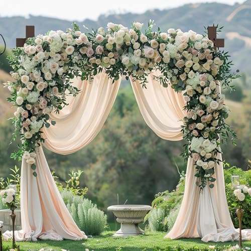Wooden Wedding Arch 748FT Square Frame for Ceremony and Events
