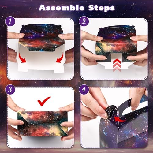 Nezyo Galaxy Space Gift Boxes 24 Pcs 48x24x52 Inches