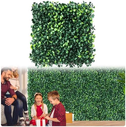 12pcs 10x10 Inch Grass Wall Panels Backdrop for Privacy