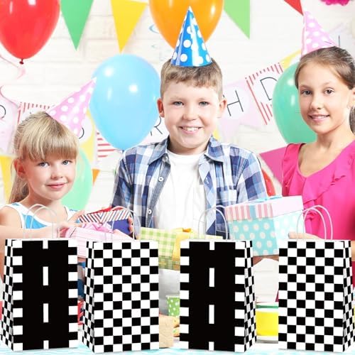 Qyeahkj 16Pcs Racing Car Gift Bags with Handles