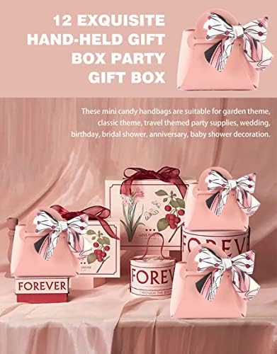 MEIKLE 12 Pack PU Leather Candy Gift Bags for Parties and Occasions