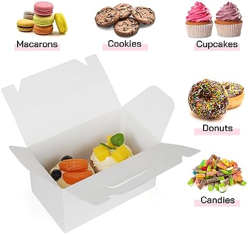LotFancy 24 Pack White Party Favor Treat Boxes