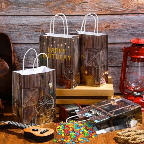 Pasimy 36 Pcs Western Theme Gift Bags with Handle