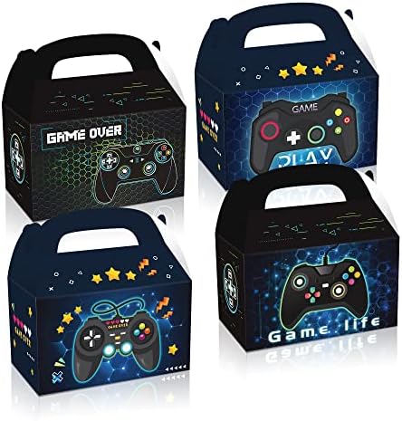 24Pcs Gaming Party Favor Boxes with Controller Design