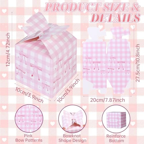 Glavatrix Pink Bow Treat Boxes 12PCS