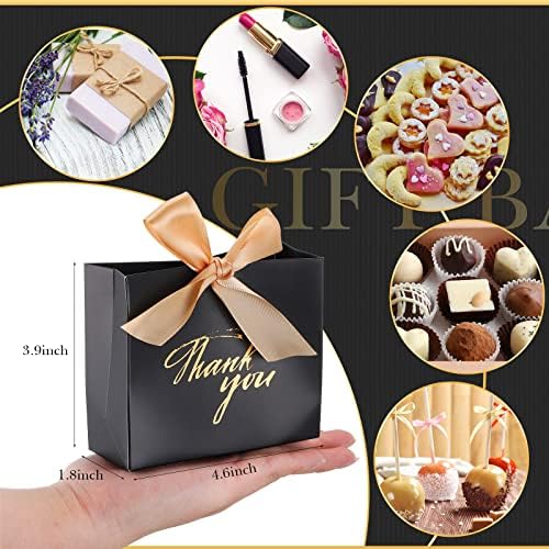 Wesiti 80 Pack Small Thank You Gift Bags with Bow