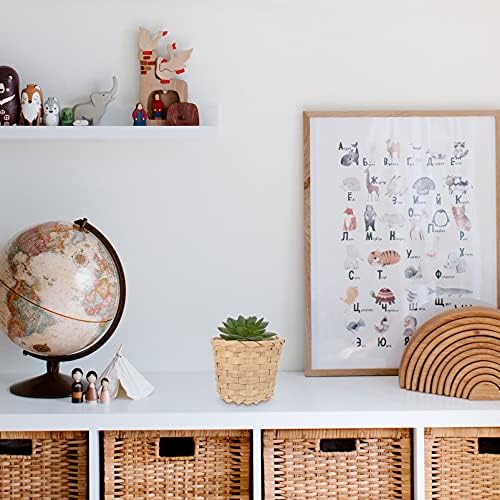 10pcs Mini Bamboo Storage Basket Fruit Holder Woven Basket Plant Container