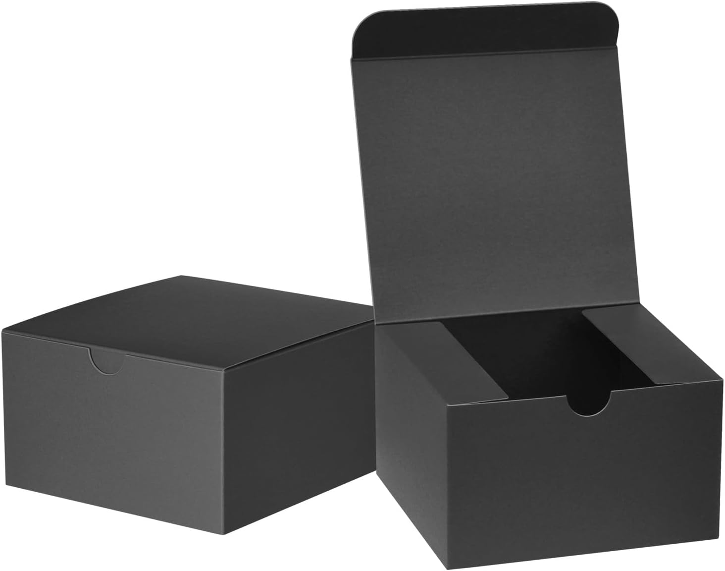 Ueznea Small Black Gift Boxes 50 Pack Kraft Paper Wrap