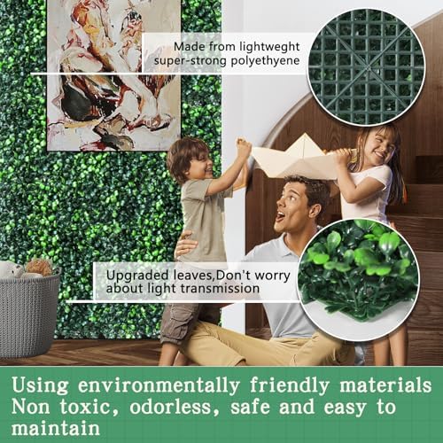 12pcs 10x10 Inch Grass Wall Panels Backdrop for Privacy
